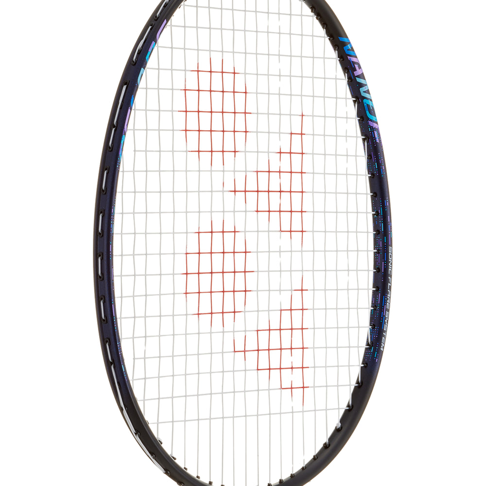 Yonex Nanoflare 002 Clear Strung Badminton Racquet – 4U4 (Black/Blue) | Head-Light Speed with Flexible Shaft & ISOMETRIC Frame - Best Price online Prokicksports.com