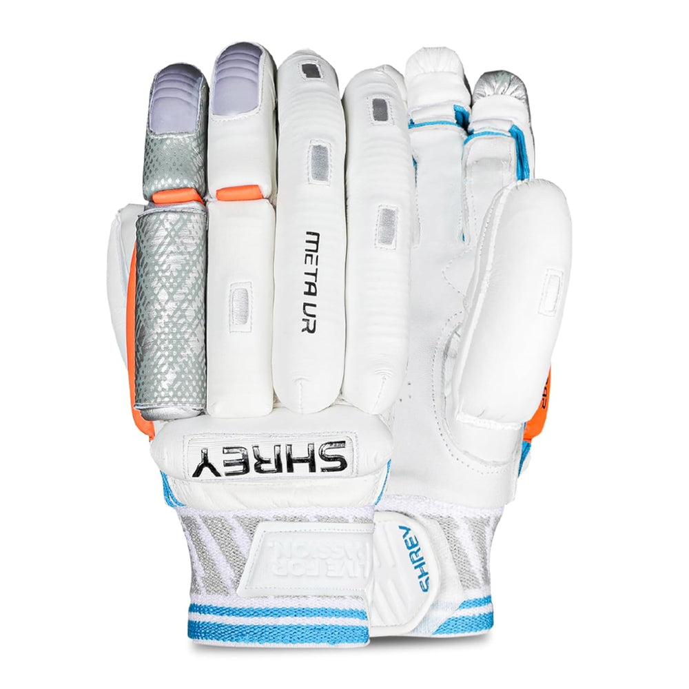 Shrey Meta VR Right Hand Batting Gloves | Premium Sheep Leather Palm with Fibre Shield Protection & Traditional Sausage Finger Design - Best Price online Prokicksports.com