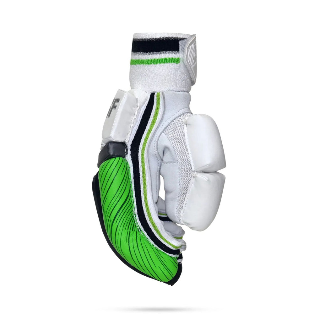 SF Trendy Right Hand Batting Gloves Green/Black | Premium Cricket Gloves for Superior Grip, Comfort & Protection | Lightweight, Durable & Stylish Design - Best Price online Prokicksports.com