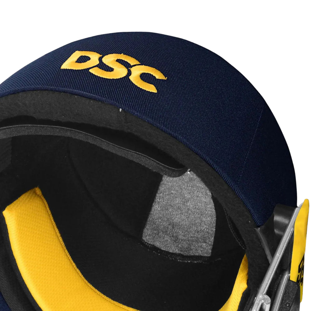 DSC Scud Cricket Helmet – Navy | Lightweight Protection Helmet with Steel Grill & Comfortable Fit - Best Price online Prokicksports.com