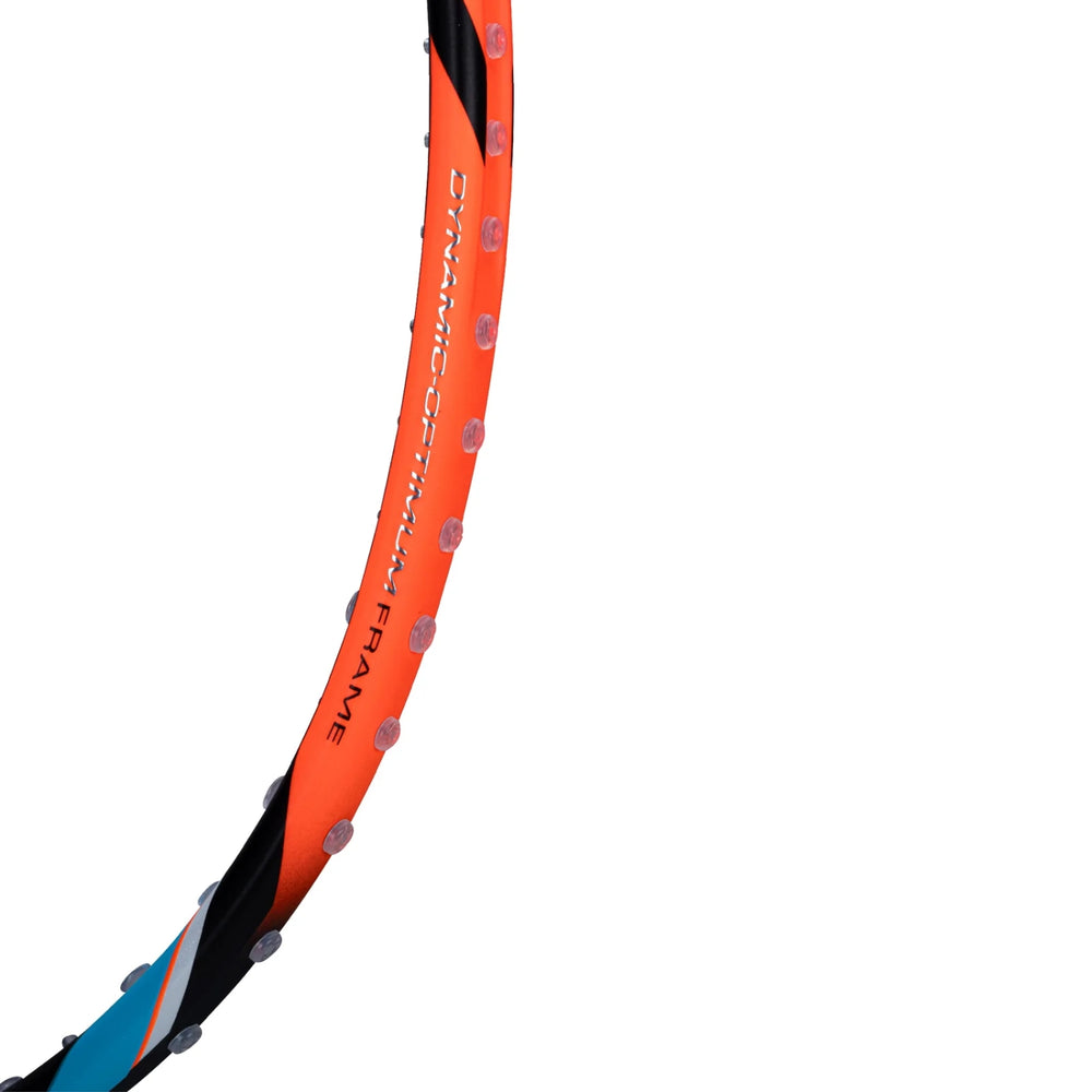 Li-Ning G-Force 8800 Extra Strong Strung Badminton Racquet 3U6 | Head-Heavy Carbon Frame with Dynamic Optimum Frame & 35 lbs Tension for Power Play (Black/Bright Orange) - Best Price online Prokicksports.com