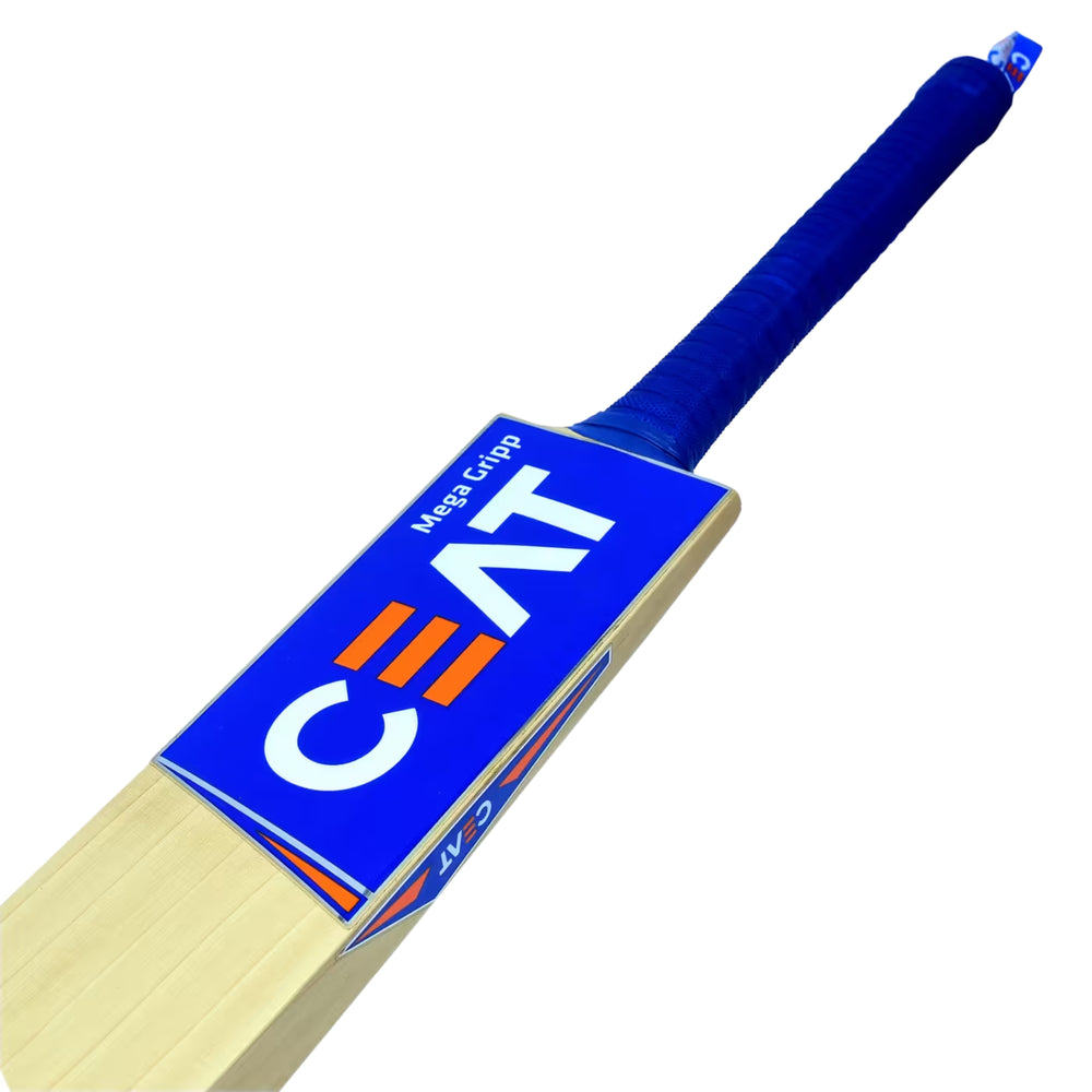 CEAT Mega Gripp English Willow Cricket Bat, Short Handle | Grade 4A Willow with Thick Edges & Superior Grip Control - Best Price online Prokicksports.com