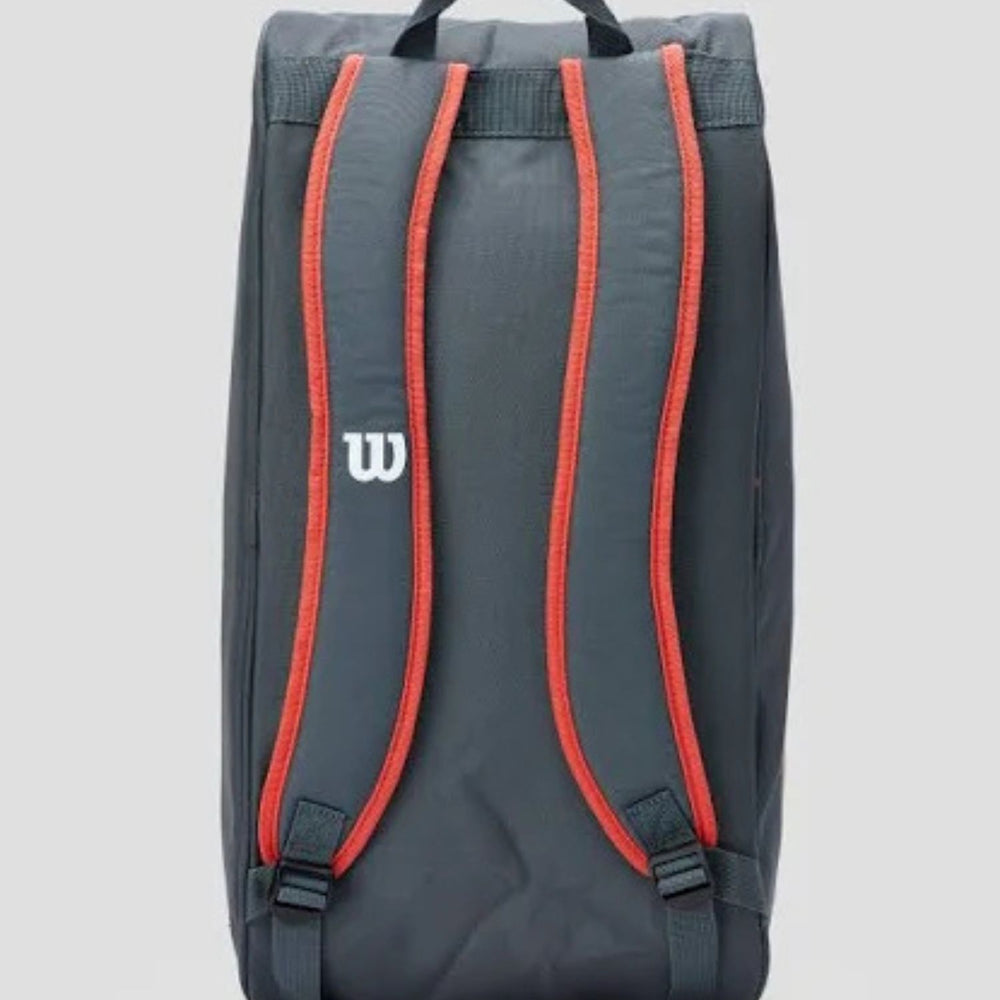 Wilson Padel Team Padel Bag – WR8908701001 - Black | Lightweight & Durable Sports Bag for Padel or Tennis Players | Spacious, Stylish & Functional Design - Best Price online Prokicksports.com