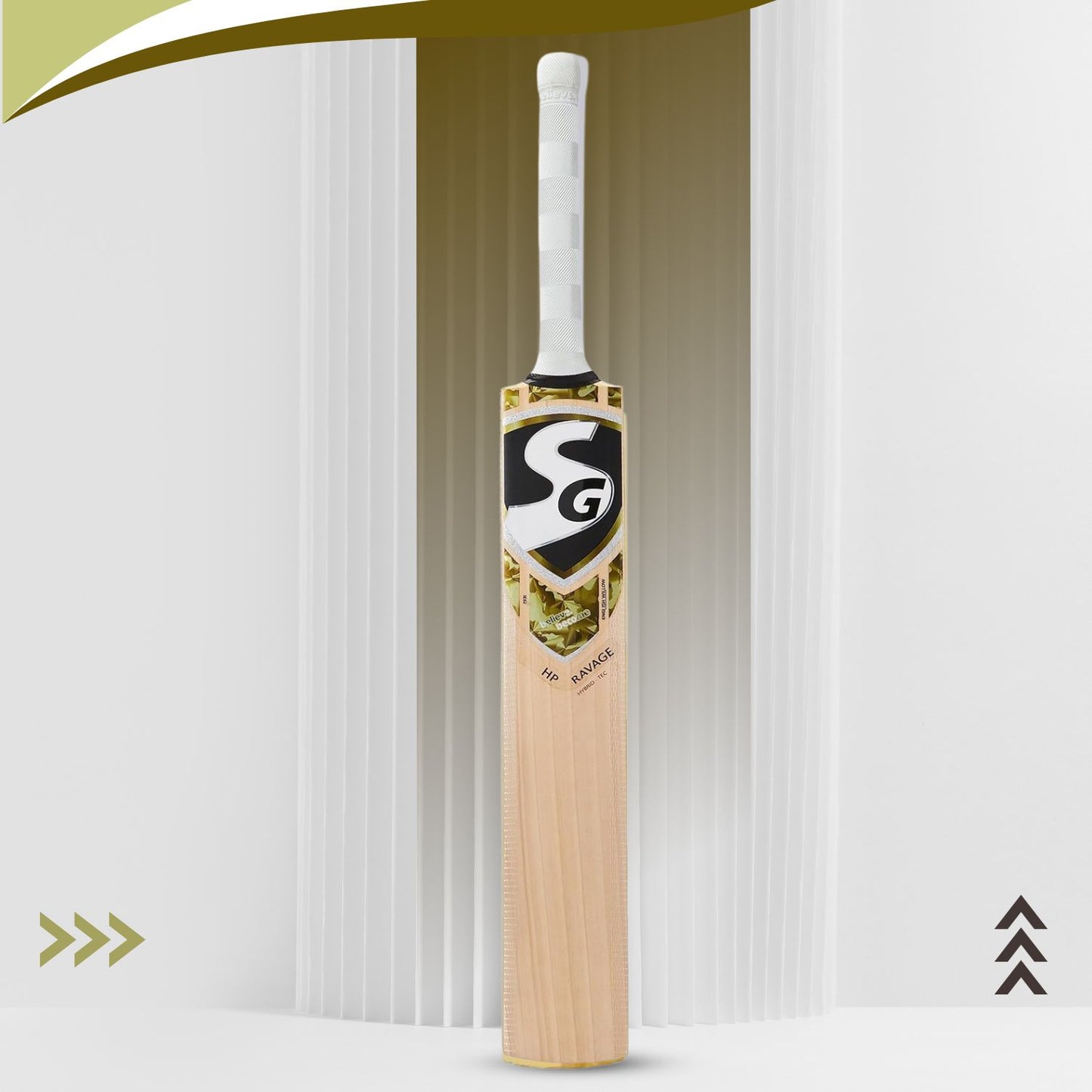 -Lite GripSG HP Ravage Hybrid-Tec English Willow Cricket Bat | Grade 2 Willow | Hybrid-Tec Core | Pro-Lite Grip - Best Price online Prokicksports.com