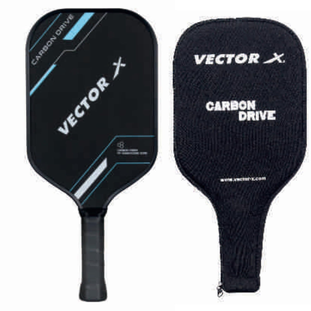 Vector X Carbon Drive Pickleball Paddle | Premium Carbon Fiber Face | Polymer Cor | Power & Control | Lightweight Design - Best Price online Prokicksports.com