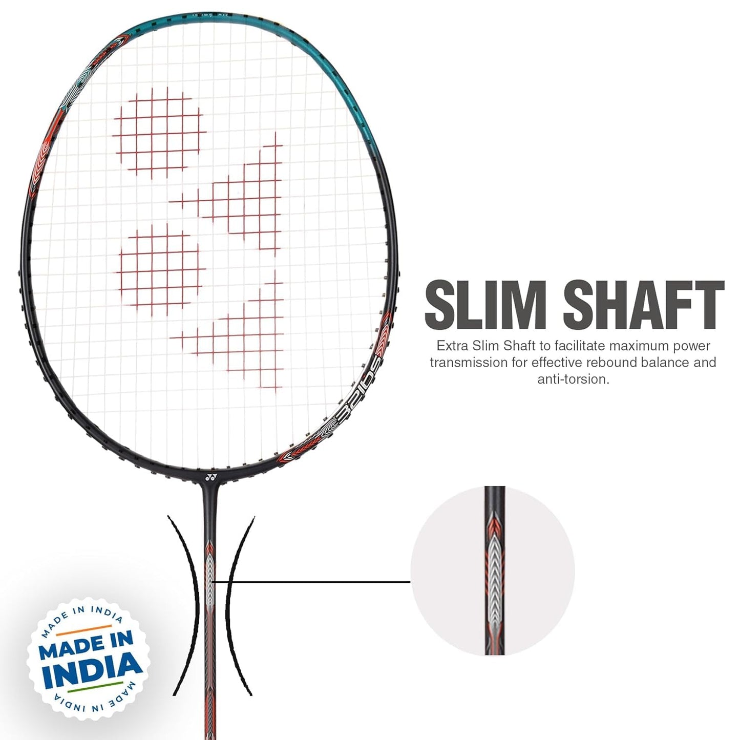 YONEX Astrox Attack 9 Strung Badminton Racquet | Head-Heavy Power | Isometric Head | Graphite Shaft | G4 Grip (4U) - Best Price online Prokicksports.com