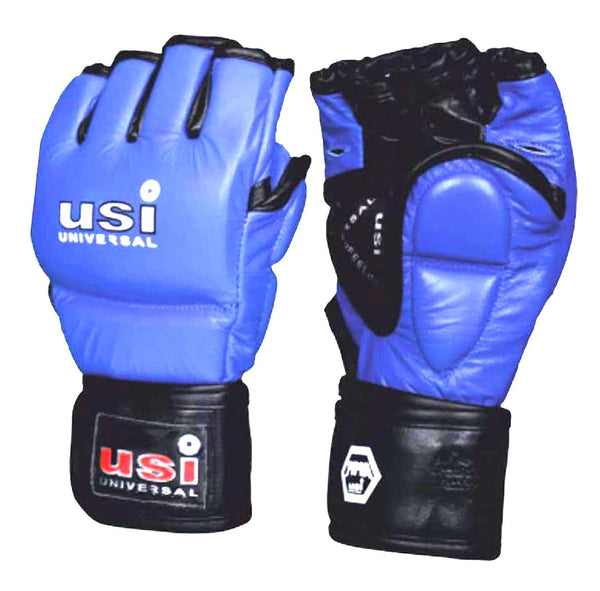 USI Universal 618E1 Amateur MMA Boxing Gloves – Open-Palm PU Grappling Gloves for Training, Bag Work, and Mixed Martial Arts Combat