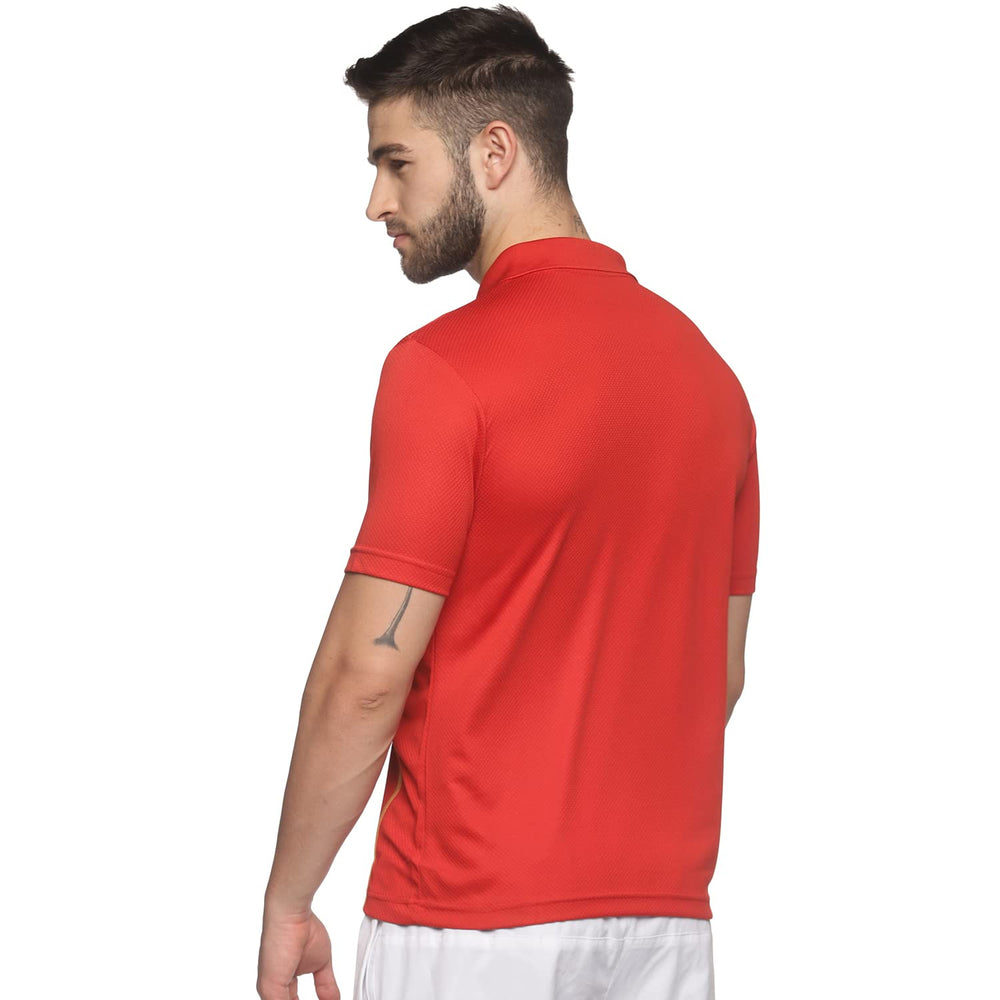 Li-Ning APLK397 Badminton Collar T-Shirt | Turbo Dri Air Dry Polyester, Breathable & Sweat-Wicking | Half Sleeve, Regular Fit - Best Price online Prokicksports.com