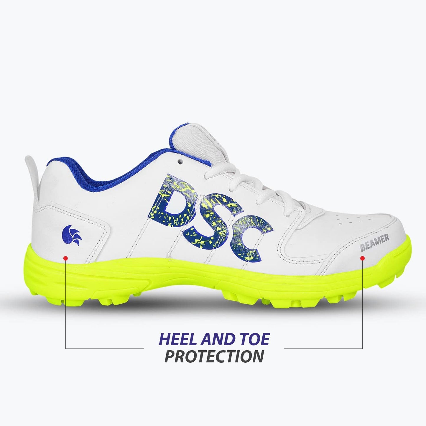 DSC Beamer Kid's Cricket Shoes | Lightweight, Durable & Comfortable Sports Shoes for Boys | Ideal for Cricket Practice & Matches - Best Price online Prokicksports.com