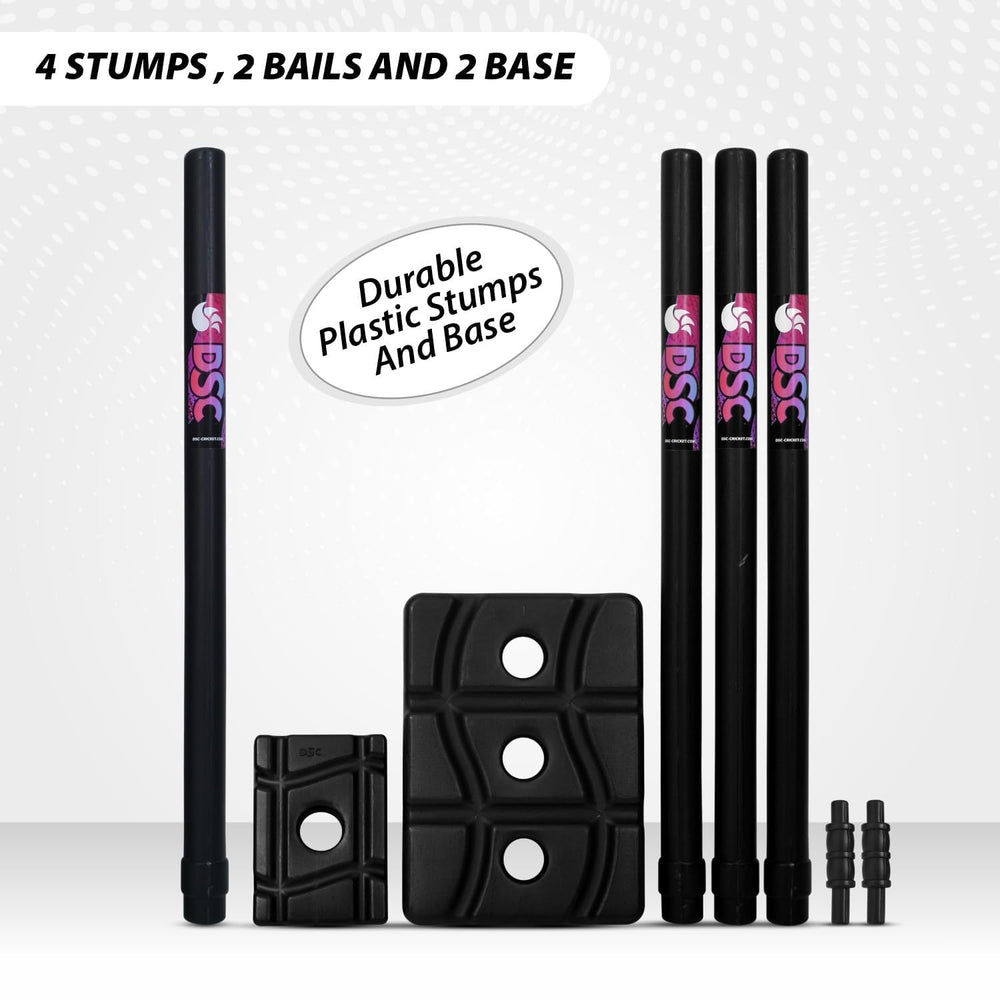 DSC Panther Plastic Cricket Set | Ideal for Tennis Ball & Gully/Turf Cricket | Complete Starter Cricket Kit - Best Price online Prokicksports.com