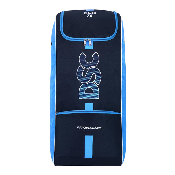 DSC Eco 75 Cricket Kit Bag | Duffle Style, Multiple Compartments, Padded Adjustable Straps, Durable Polyester, Zipper Closure, Bottle Pocket, Balanced Base