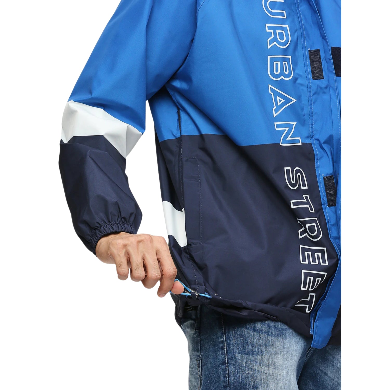 ZEEL MJ201 Men’s Waterproof Rain Jacket Fully Waterproof Polyester Jacket with PVC-Coated Lining & Adjustable Hood - Best Price online Prokicksports.com