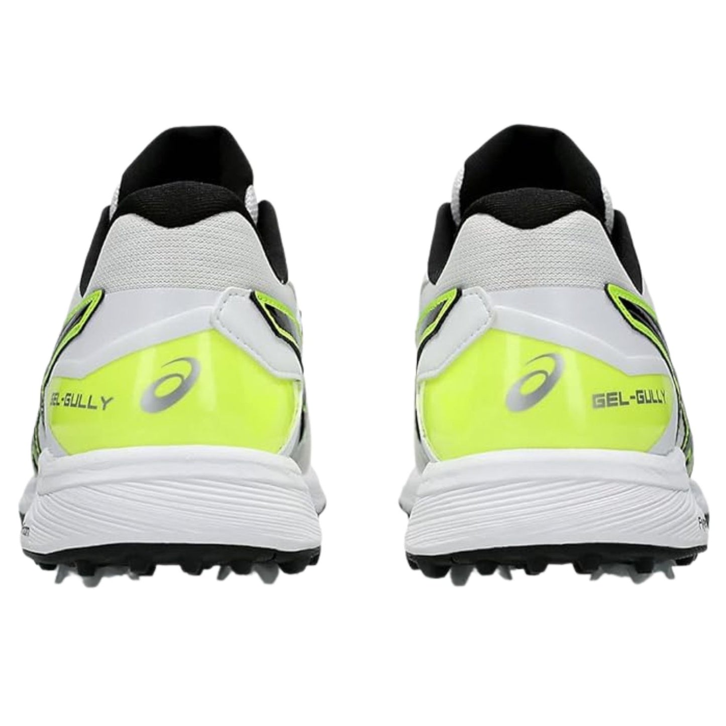 ASICS Men's Gel-Gully 7 Cricket Shoes (Metal Spikes) | GEL Cushioning | Breathable Mesh | White/Safety Yellow - Best Price online Prokicksports.com