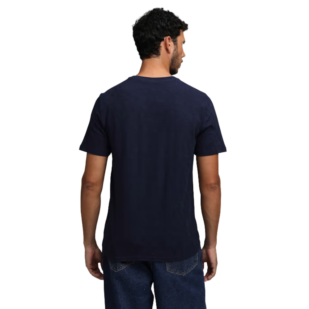 PUMA x RCB Jacquard Tee Round Neck T-Shirt for Men | Premium Jacquard Fabric with dryCELL Technology, Official RCB Branding & Regular Fit - Best Price online Prokicksports.com