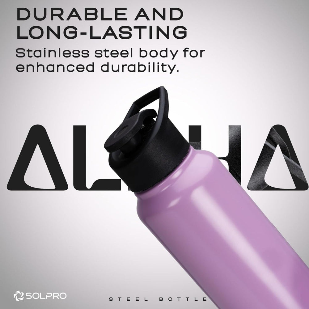 Solpro Alpha Stainless Steel Bottle | Durable & Insulated Hydration Accessory - Best Price online Prokicksports.com