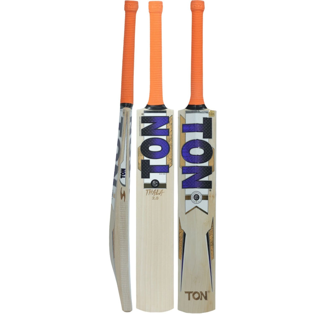 SS TON Thala 2.0 English Willow Cricket Bat – Short Handle, Grade 2 Air‑Dried Willow, Massive Concave TON Edges, Thick Spine & Toe - Best Price online Prokicksports.com