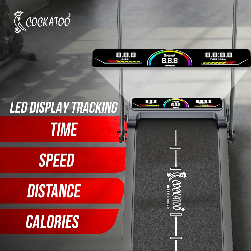 Cockatoo SmartWalk 2AH Walkpad – Foldable Under-Desk Walking Treadmill with Remote Control, LED Display & Compact Home Fitness Design - Best Price online Prokicksports.com