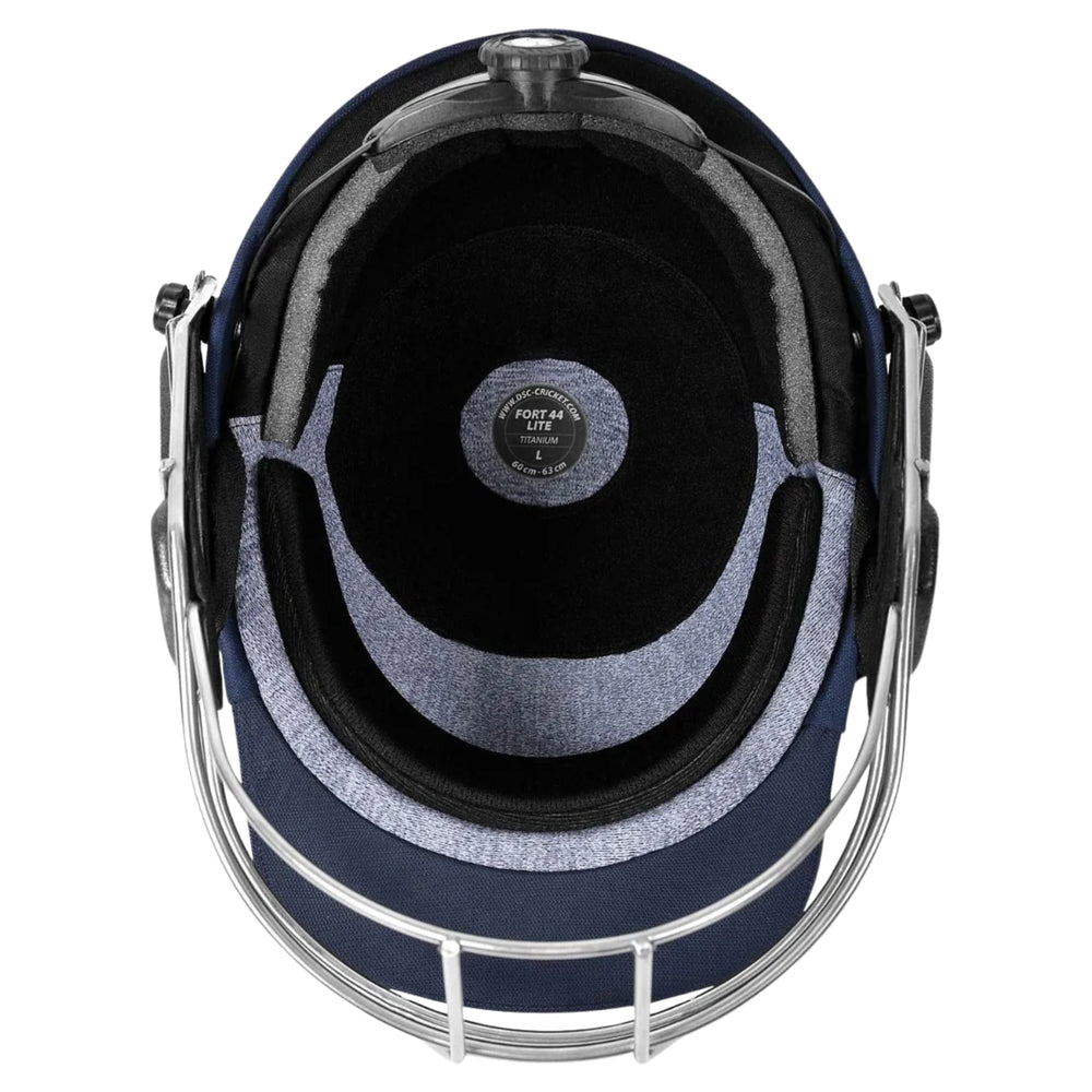 DSC Fort 44 Lite Titanium Cricket Helmet – Navy | Ultra-Lightweight Helmet with Titanium Grill & Pro-Level Protection - Best Price online Prokicksports.com