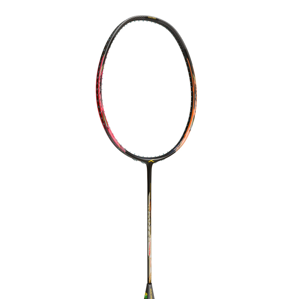 HUNDRED Flareon 700 Unstrung Badminton Racquet, Black/Orange/Pink (3U & 4U) | Hyperweave Carbon Fibre Frame with CNTRL Foam | Speed & All-Round Control - Best Price online Prokicksports.com