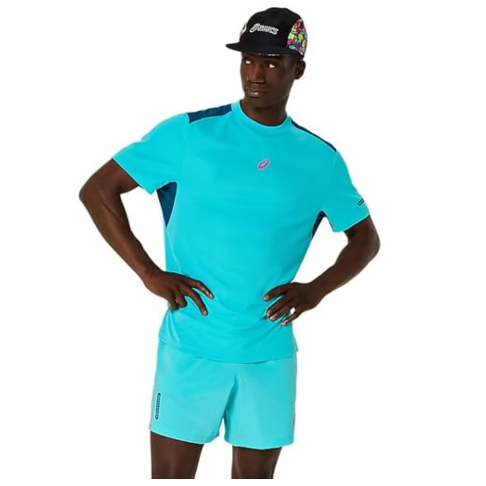 ASICS Padel Court SS Top Men T-Shirt Roundneck | Lightweight Breathable Sports Tee for Padel & Active Wear - Best Price online Prokicksports.com
