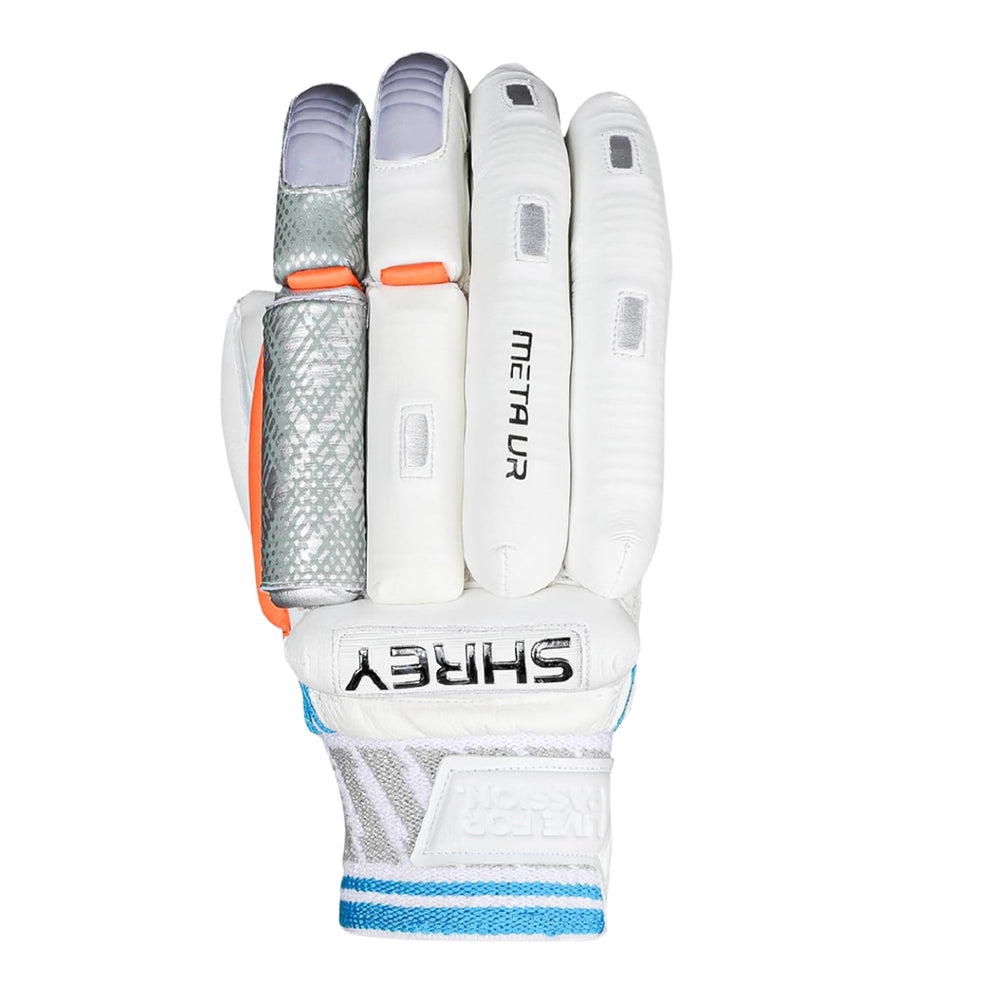 Shrey Meta VR Right Hand Batting Gloves | Premium Sheep Leather Palm with Fibre Shield Protection & Traditional Sausage Finger Design - Best Price online Prokicksports.com