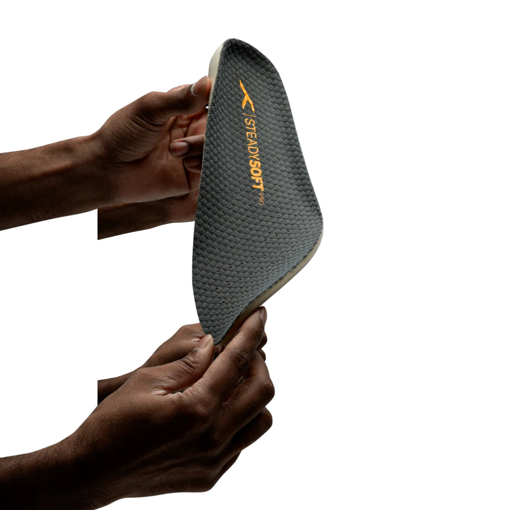 HUNDRED Steady Soft Pro Insoles, Dark Grey | Anti-Slip Cushioned Sports Insole with Comfort & Odour Control - Best Price online Prokicksports.com
