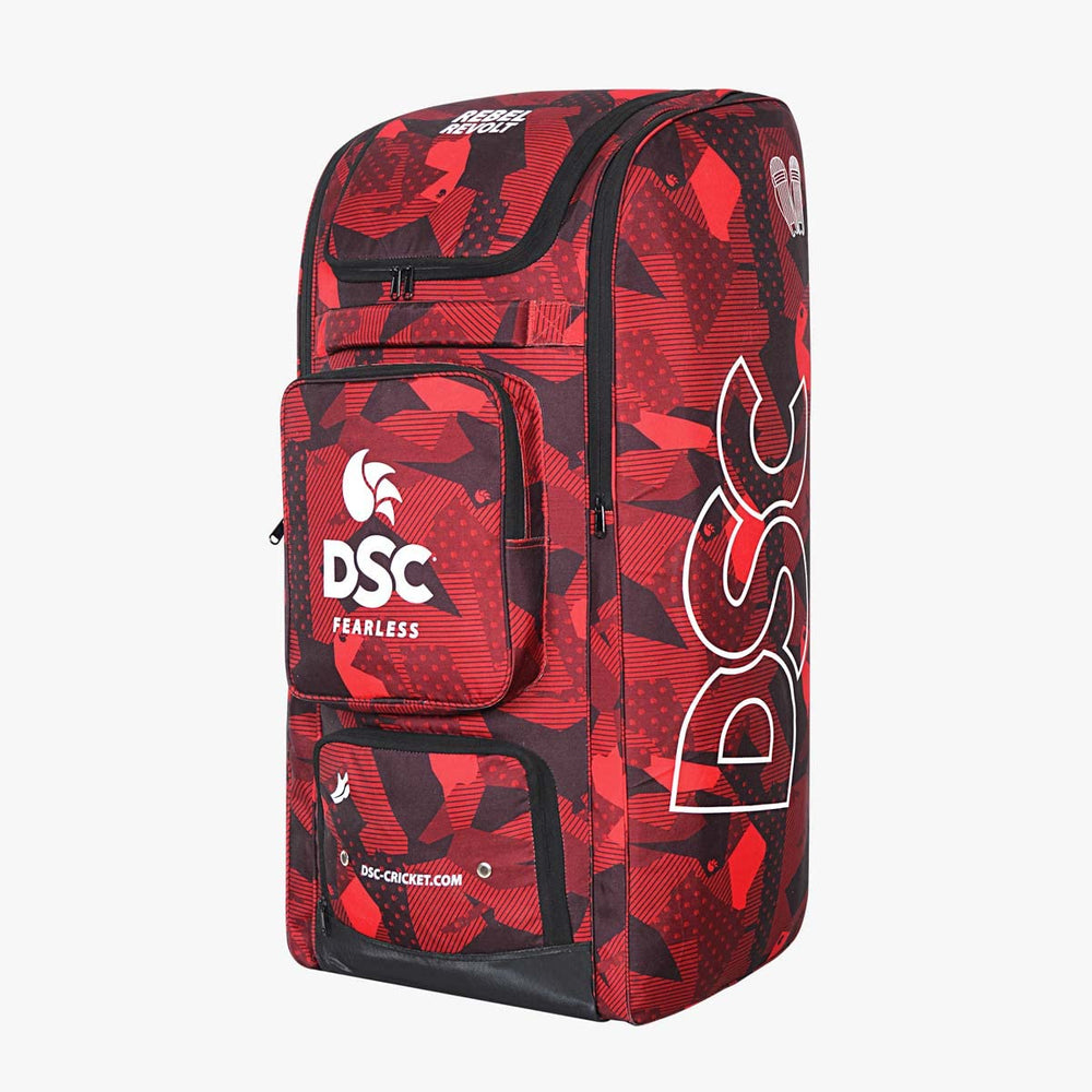 DSC Rebel Revolt Duffle Cricket Kit Bag | Large Cricket Equipment Bag | Holds 3 Bats, Ventilated Shoe Compartment - Best Price online Prokicksports.com