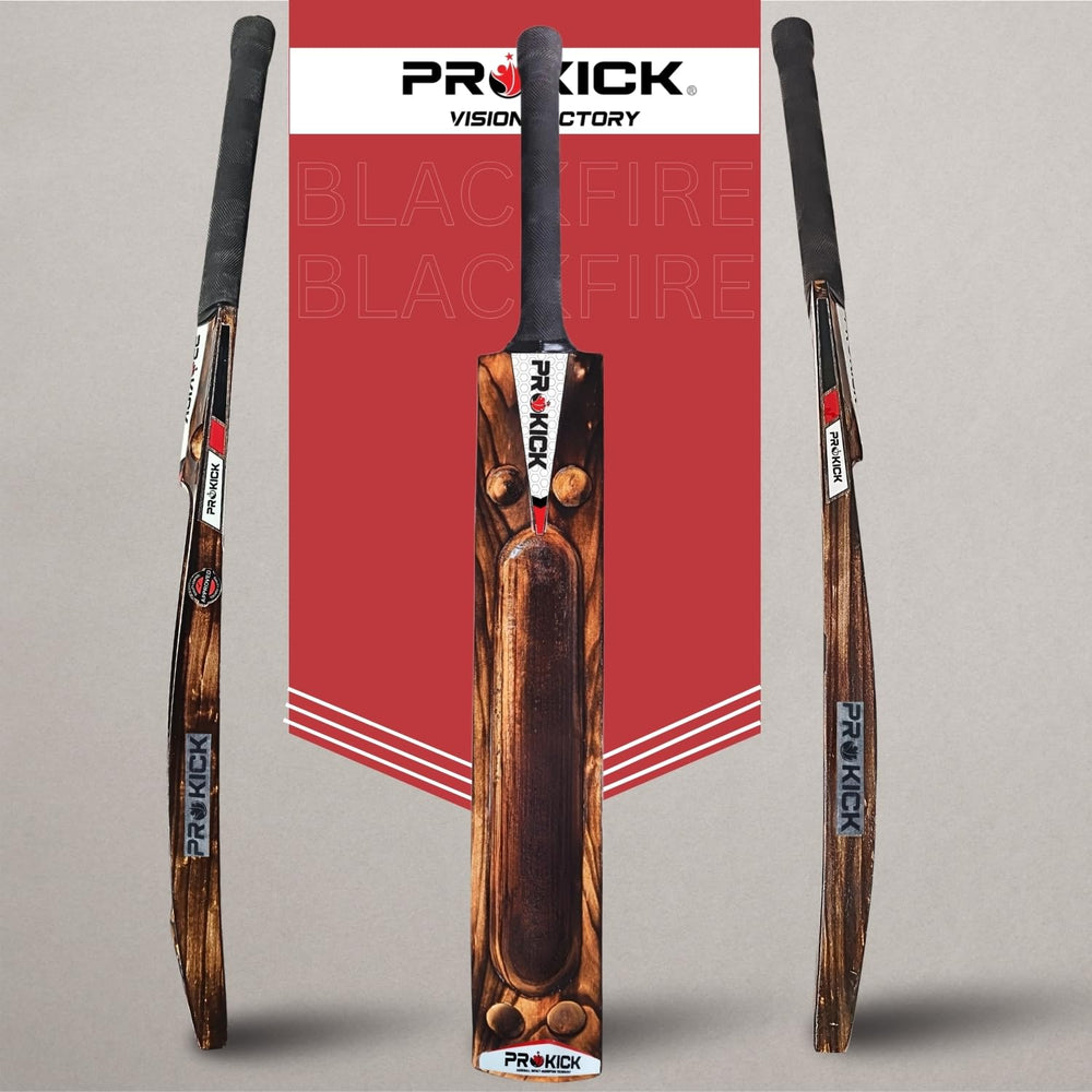 Prokick Blackfire Kashmir Willow Scoop Tennis Ball Bat – SH | Lightweight Scoop Design, Large Sweet Spot, Cane Handle | Power Play for Tennis Ball Cricket - Best Price online Prokicksports.com
