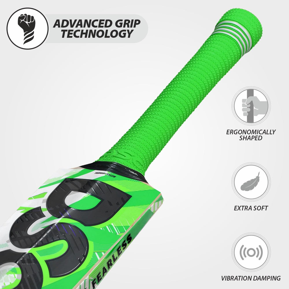 DSC Spliit 11 Kashmir Willow Cricket Bat | Size 5 | Extended Power Zone, Massive Edges | Insulated Grip