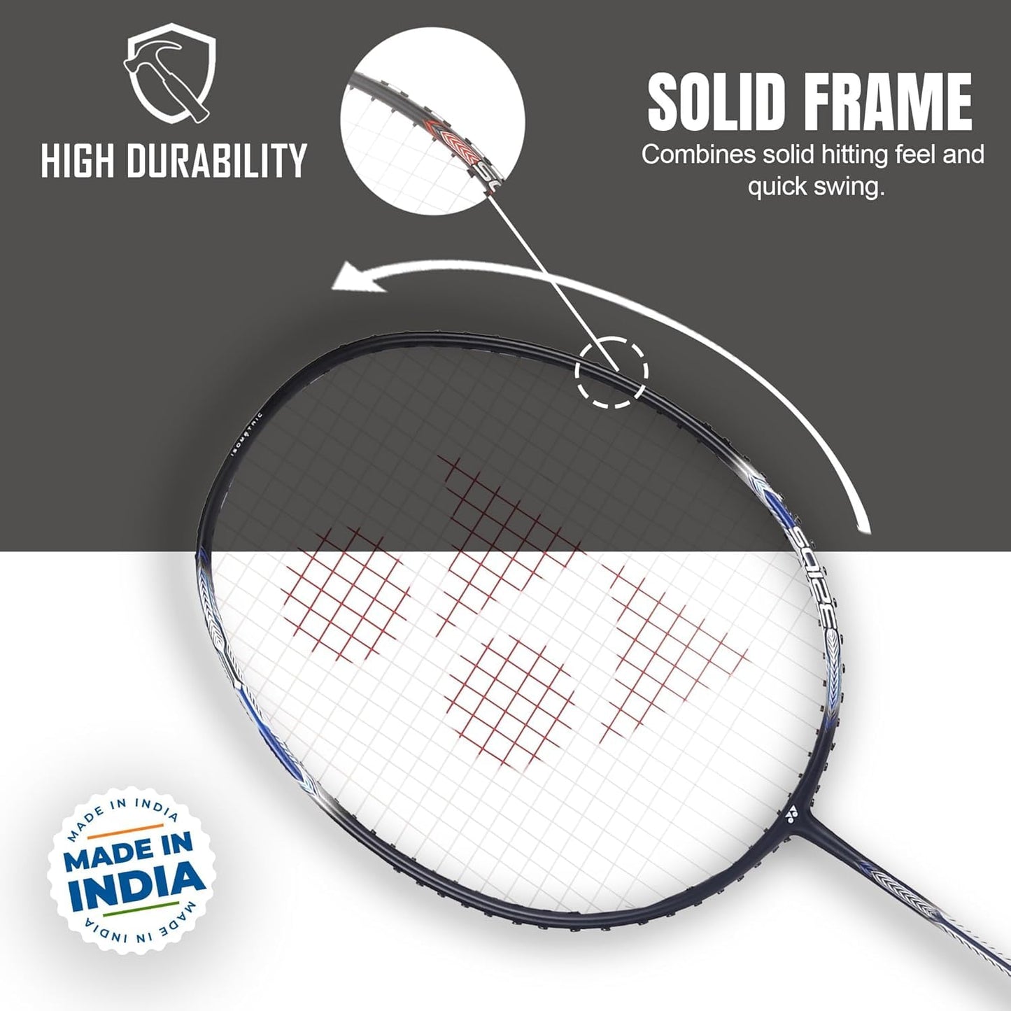YONEX Astrox Attack 9 Strung Badminton Racquet | Head-Heavy Power | Isometric Head | Graphite Shaft | G4 Grip (4U) - Best Price online Prokicksports.com