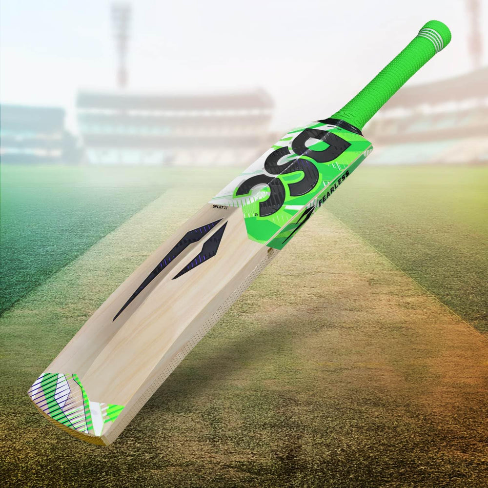 DSC Spliit 11 Kashmir Willow Cricket Bat | Size 5 | Extended Power Zone, Massive Edges | Insulated Grip