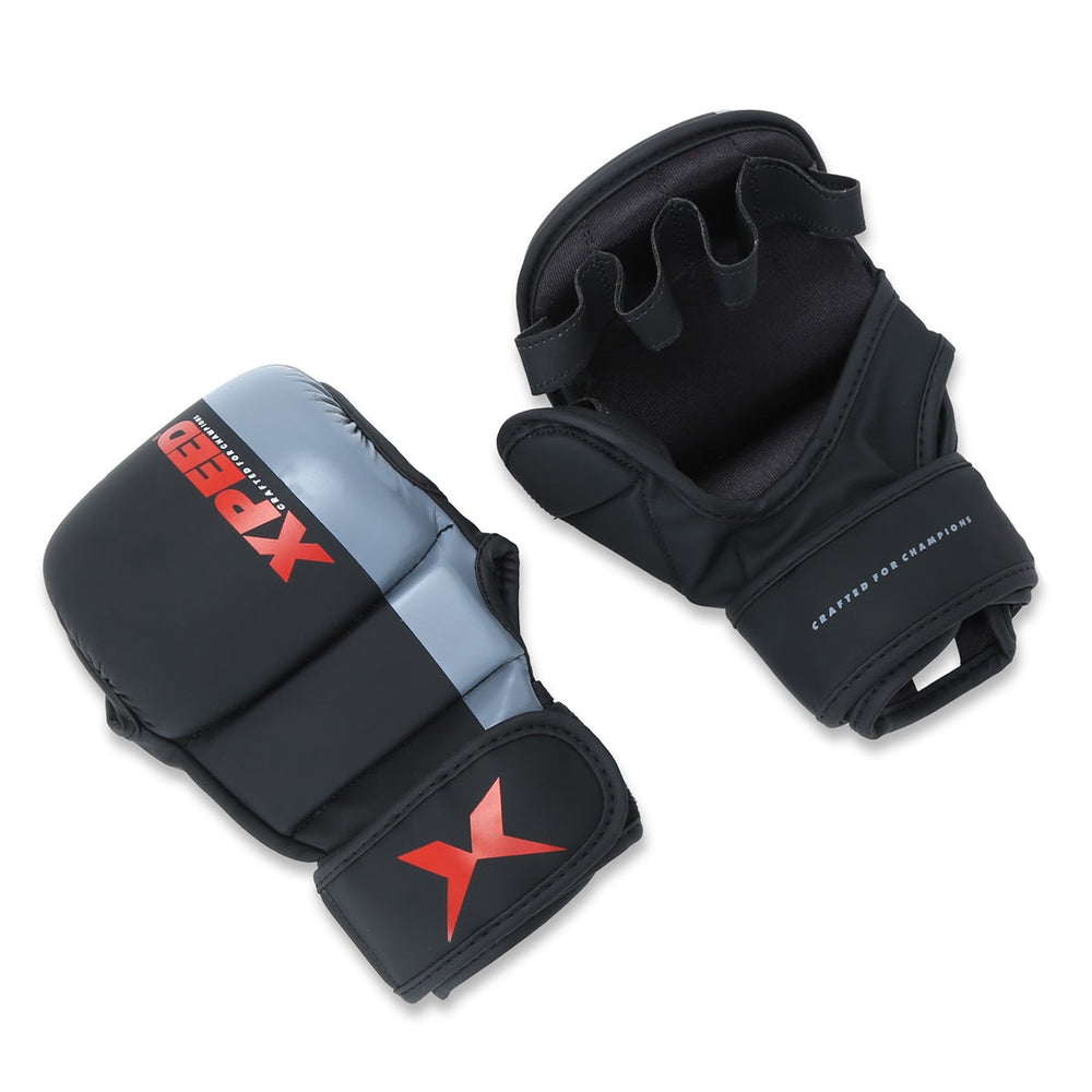 XPEED XP 1504 Striking Grappling Training Gloves | Premium PU Material | Full Wrap-Around Wrist Support | Multi-Purpose MMA & Martial Arts Gloves - Best Price online Prokicksports.com