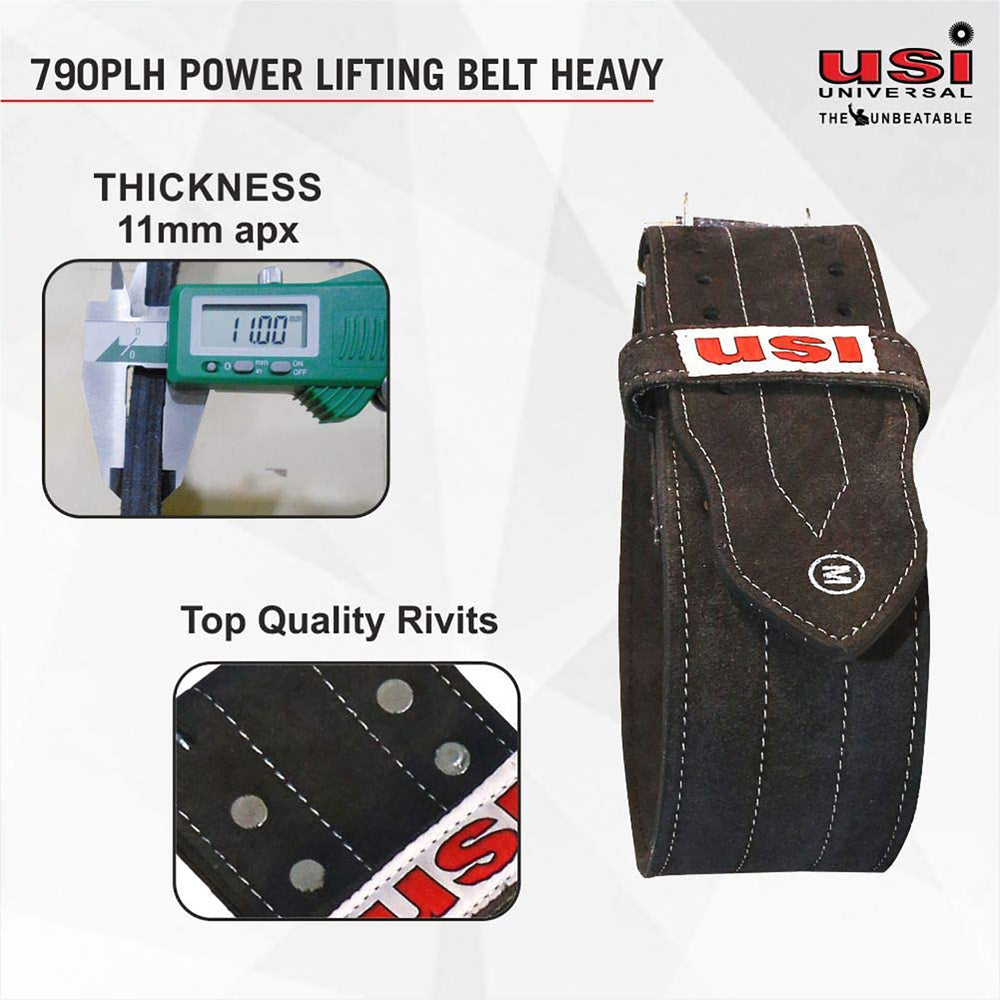 USI Universal 790PLH Power Lifting Belt Heavy – Premium Heavy-Duty Back Support Belt for Squats, Deadlifts, Powerlifting & Strength Training - Best Price online Prokicksports.com