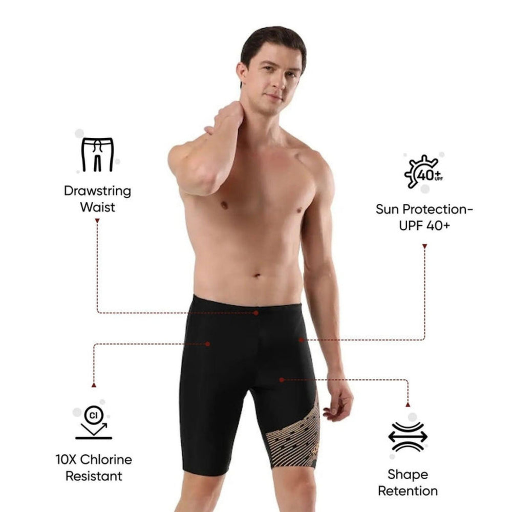 Speedo AM Medley Logo Jammer Men’s Swimwear – Performance Training Swim Jammer with Stretch Fabric, Quick Dry & Chlorine Resistant Design - Best Price online Prokicksports.com