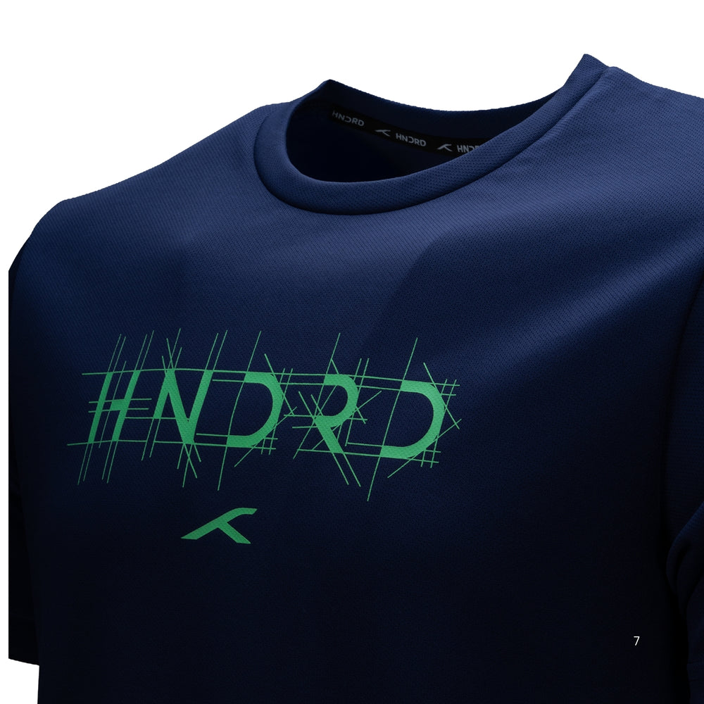 Hundred HBTS-5M333 Men’s Badminton T-Shirt | Quick Dry Round Neck Sports Tee for Training & Matches | Lightweight Performance Wear - Best Price online Prokicksports.com