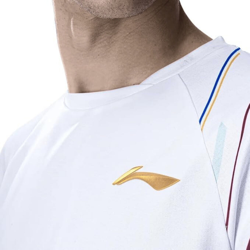 Li-Ning ATSUA43 Men’s Round Neck Badminton T-Shirt – 100% Polyester, Lightweight, Quick-Dry, Breathable Sports Tee - Best Price online Prokicksports.com