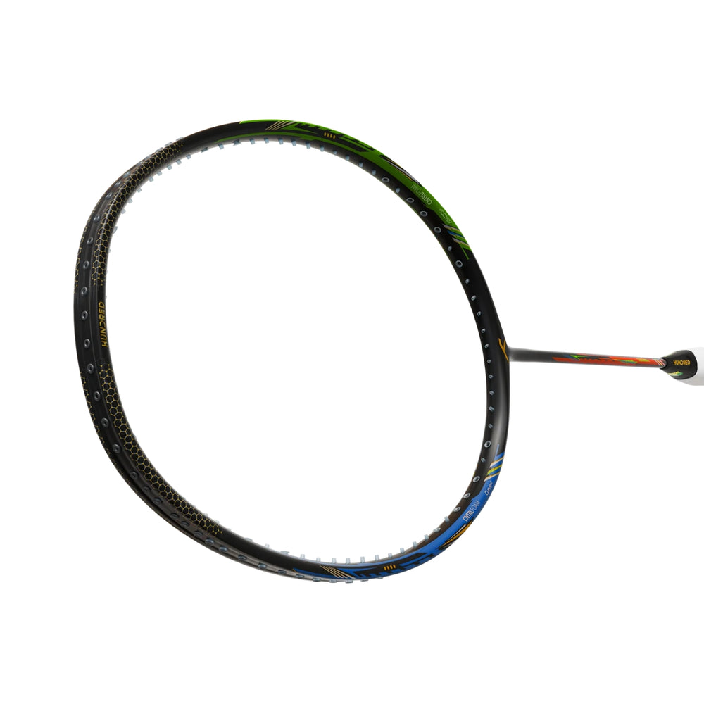 Hundred Flareon Typhoon Unstrung Badminton Racquet | Superlight Carbon Fibre Frame with CNTRL Foam Technology | Speed & Control Series - Best Price online Prokicksports.com