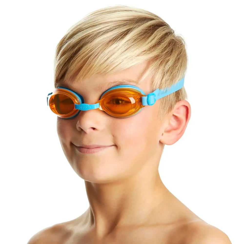 Speedo Jet Swimming Goggles – Adult/Junior | Anti-Fog UV Protection Lenses with Adjustable Nose Bridge, Single Strap Fit & Clear Vision for Swim Training - Best Price online Prokicksports.com