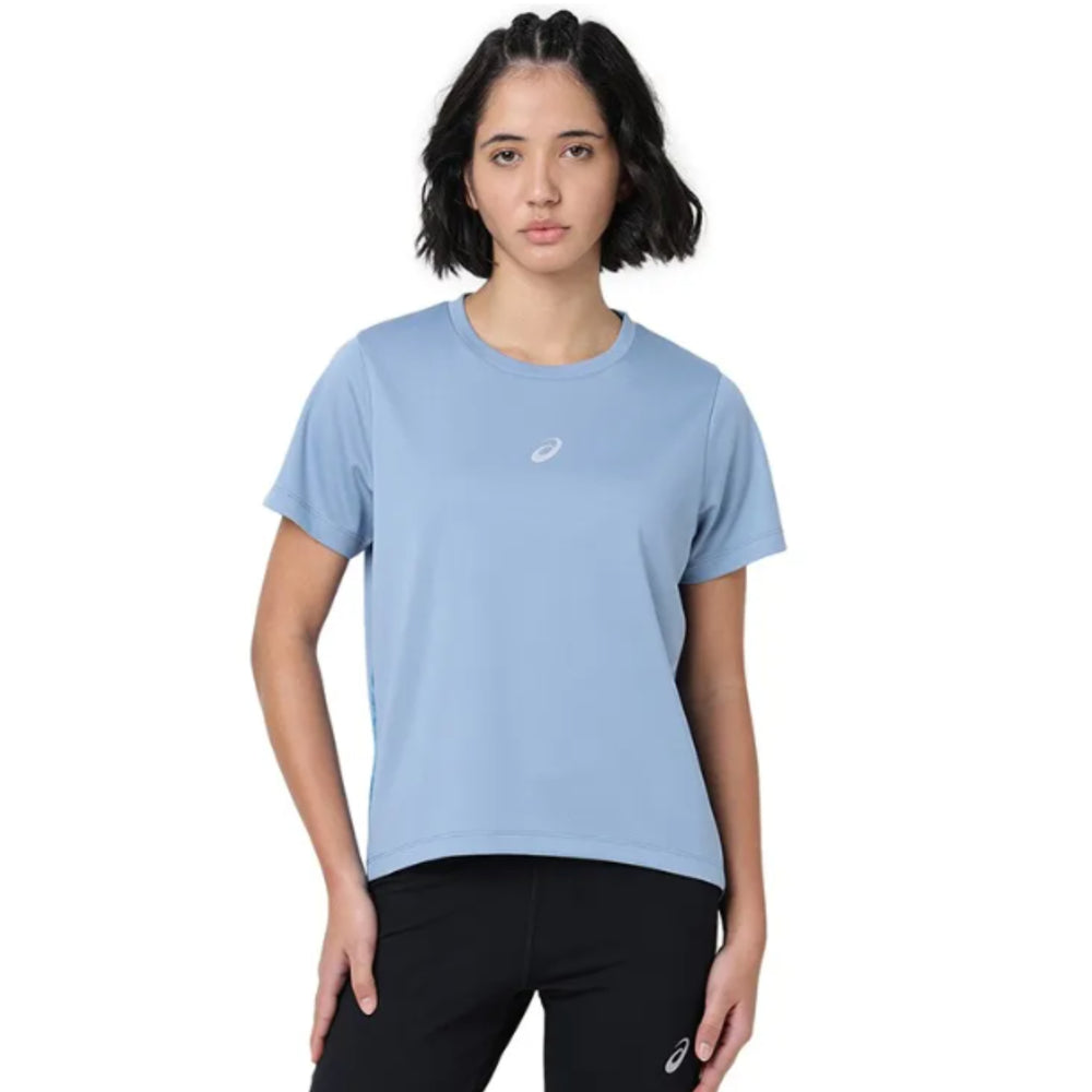 ASICS High Low AOP SS Top for Women | Round Neck Sports T-Shirt - Best Price online Prokicksports.com