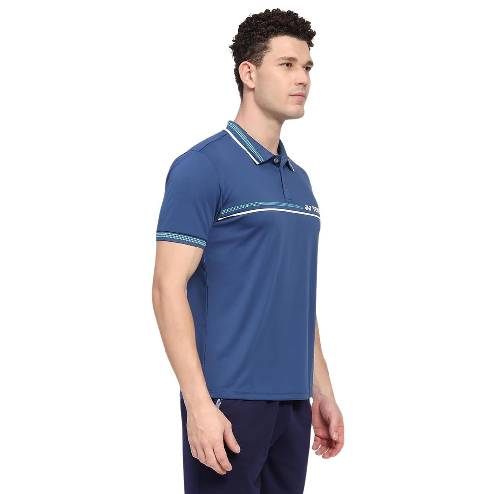 Yonex 2736 Easy4 Men's Polo T-Shirt White | TruDry Quick Dry, Breathable Fleecy Polyester | Athletic Polo Collar Tee for Badminton, Tennis, Gym & Multi-Sport - Best Price online Prokicksports.com