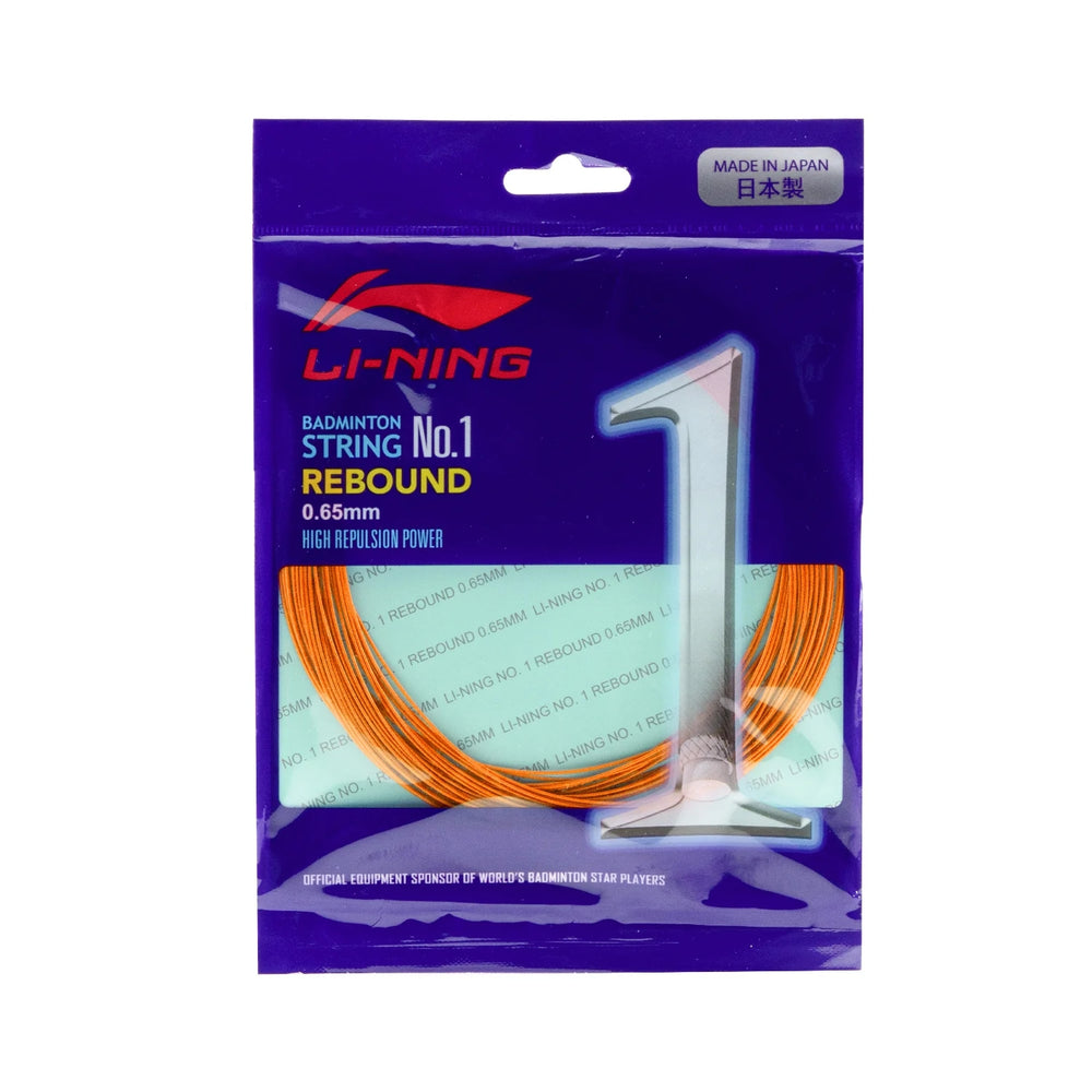 Li-Ning No.1 Rebound Badminton String (0.65mm) | High Repulsion Power String for Speed, Control & Crisp Feel - Best Price online Prokicksports.com
