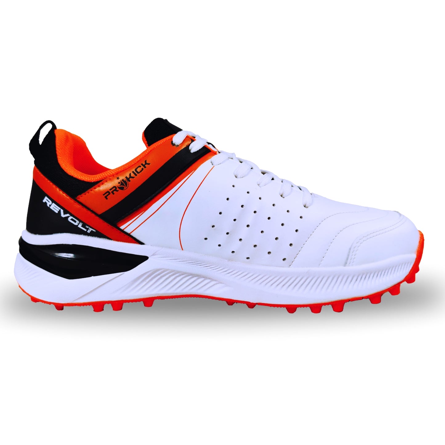 Prokick Revolt Cricket Shoes – Lightweight, Durable, All-Rounder Footwear – Superior Grip, Shock Absorption, Breathable Mesh – Ideal for Turf & Hard Ground Play - Best Price online Prokicksports.com