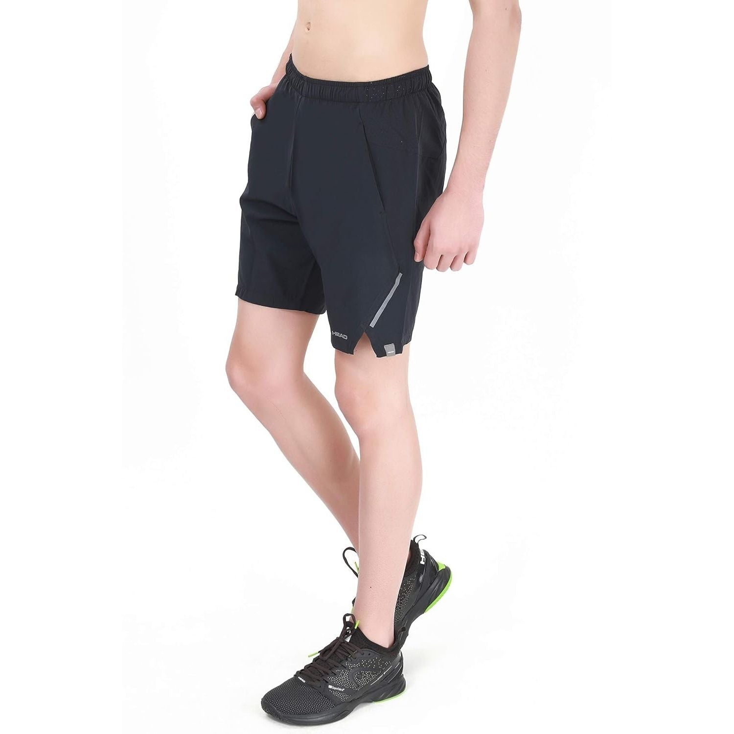 HEAD HPS Model Men’s Tennis Shorts – 100% Polyester, White | Breathable Quick-Dry Athletic Fit | Lightweight Comfort for Tennis & Sports | Buy HEAD HPS 1085 Shorts India Online - Best Price online Prokicksports.com