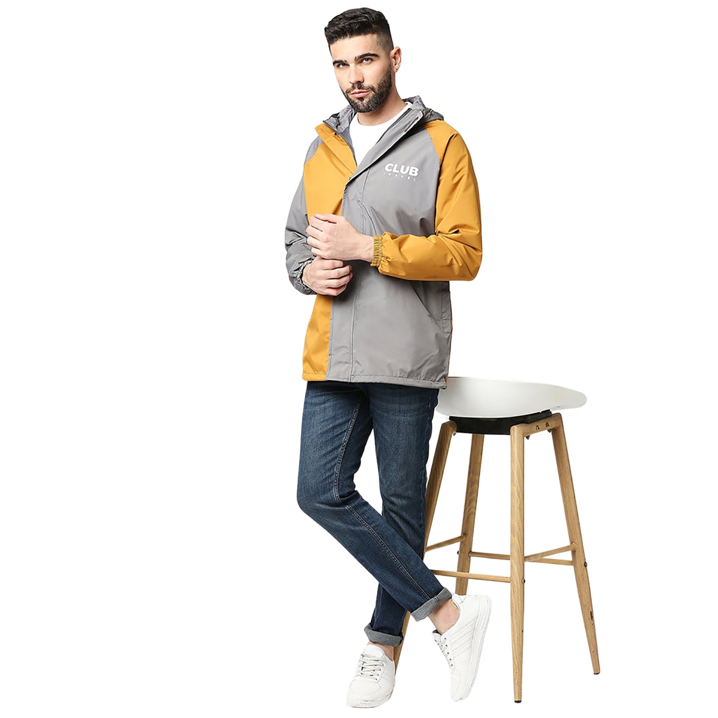 Zeel Outdoor Essential Men’s Waterproof Rain Jacket MJ106 – Lightweight, Hooded Windcheater for Monsoon, Travel, Trekking, Hiking, Camping - Best Price online Prokicksports.com
