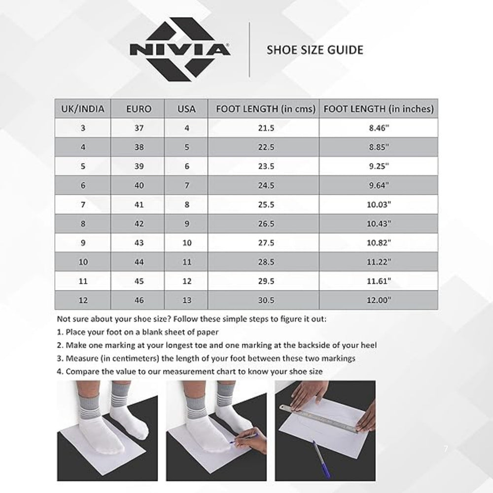 Nivia Super Court 2.0 Badminton Shoes – Mesh + TPU Upper, Duofoam Midsole, Non-Marking Rubber Outsole | Lightweight, Flexible Comfort & High Grip for Indoor Court Play - Best Price online Prokicksports.com