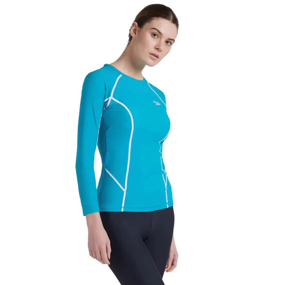 Speedo AF Solid LS Rash Top – Women’s Long Sleeve Swim Top - Best Price online Prokicksports.com