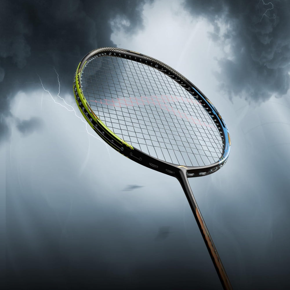 Hundred Flareon Typhoon Strung Badminton Racquet | Superlight Carbon Fibre Frame with CNTRL Foam Technology | Speed & Control Series - Best Price online Prokicksports.com