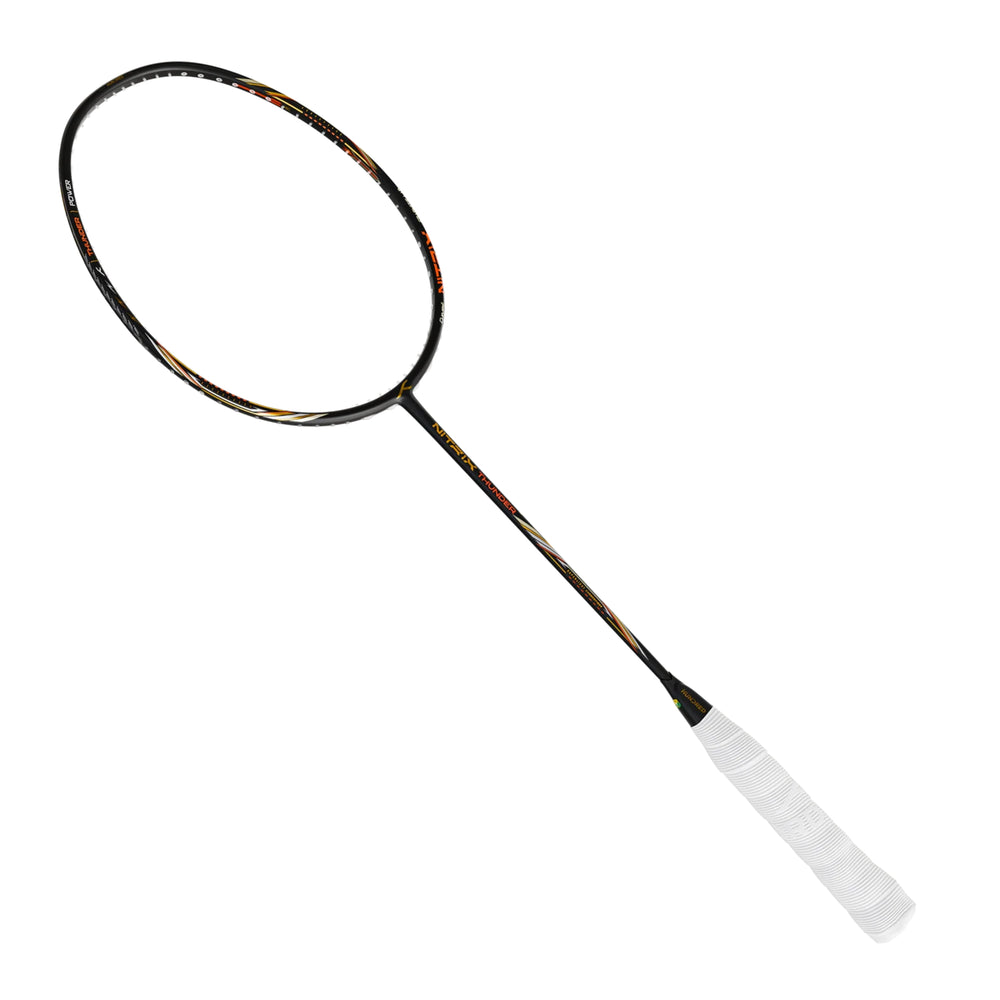 HUNDRED Nitrix Thunder Unstrung Badminton Racquet | Head-Heavy Power Frame with Superlight Carbon Fibre | Attack Series - Best Price online Prokicksports.com