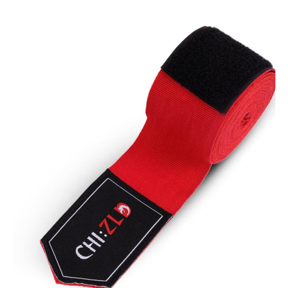 CHIZLD Impact Handwraps Poly-Cotton Blend | Breathable & Stretchable | Secure Velcro Closure | for Boxing, MMA, Kickboxing(4.5 M) - Best Price online Prokicksports.com