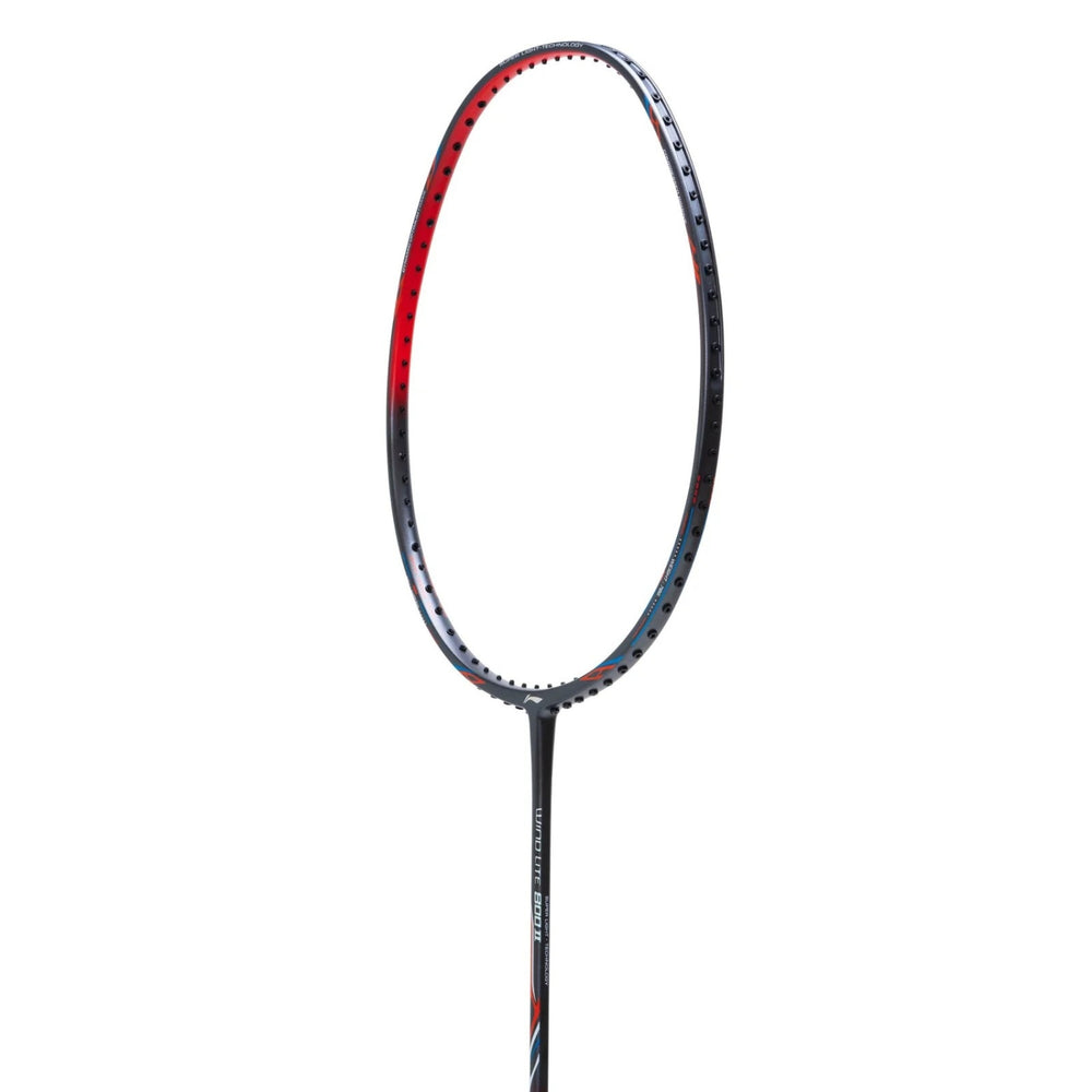 Li-Ning Wind Lite 800 II G6 Unstrung Badminton Racket Dark Grey/Red – Lightweight 78g Graphite Frame, High-Speed Racquet for Intermediate & Advanced Players - Best Price online Prokicksports.com